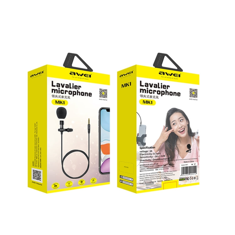 awei MK1 領夾式麥克風