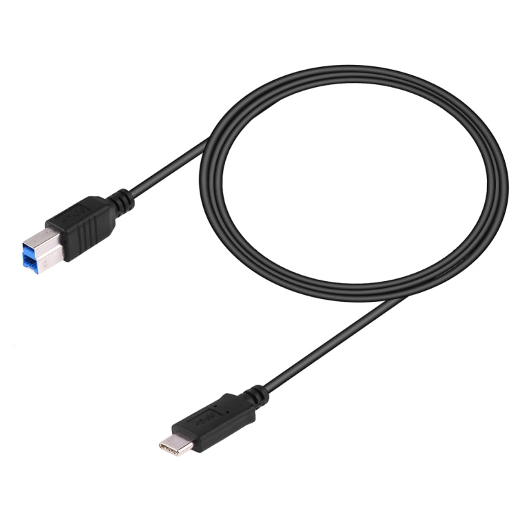 USB-C 3.1 / Type-C 公頭 轉 USB BM 數據線，長度：1米