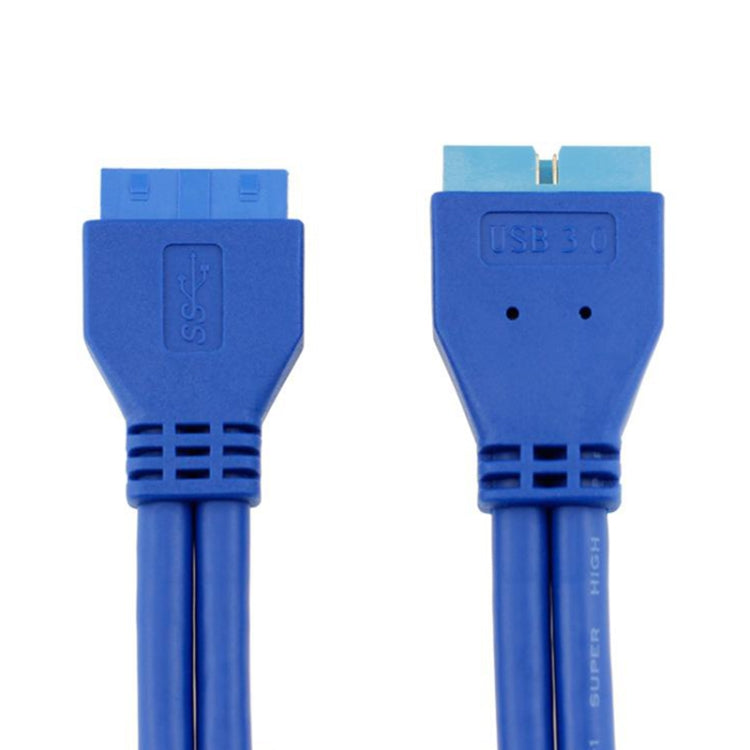 0258 5Gbps USB3.0 20Pin 母頭轉公頭延長線主板延長器 線長：50cm