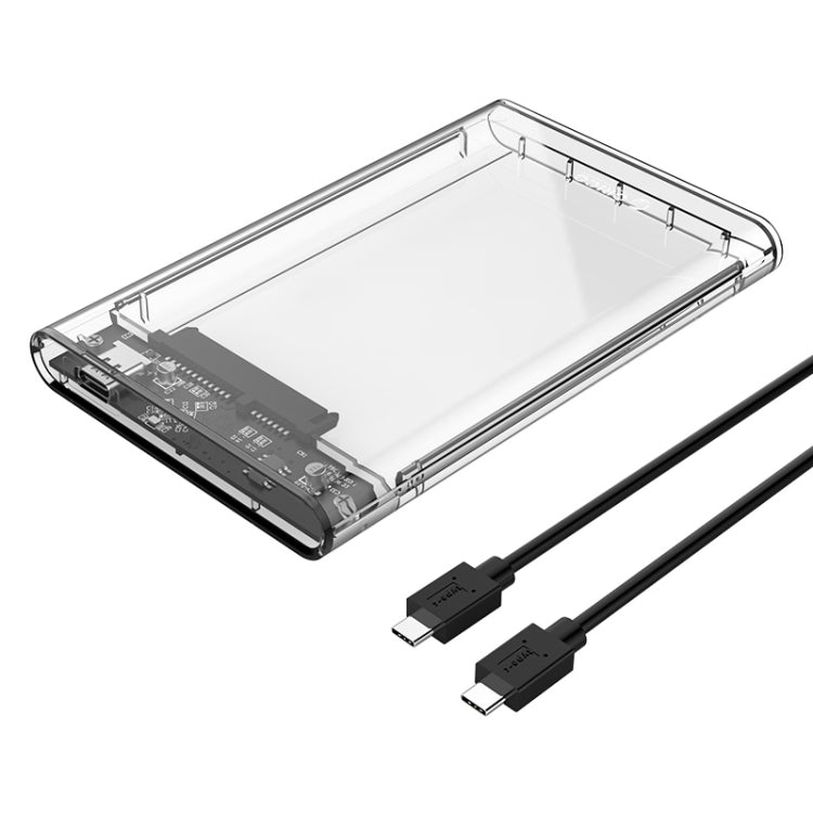 ORICO 2139C3-G2 SATA 2.5 inch USB3.1 Gen2 Type-C接口透明外置机械硬盤盒，支持存儲容量：4TB