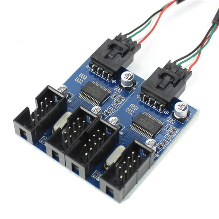 9 Pin USB接頭，1拖4擴展電纜卡倍增器