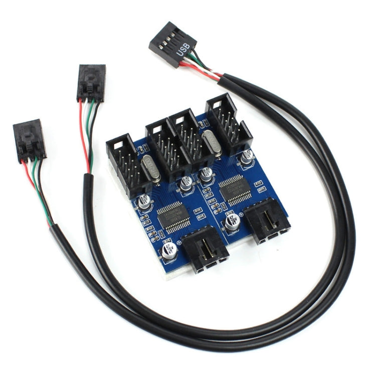 9 Pin USB接頭，1拖4擴展電纜卡倍增器