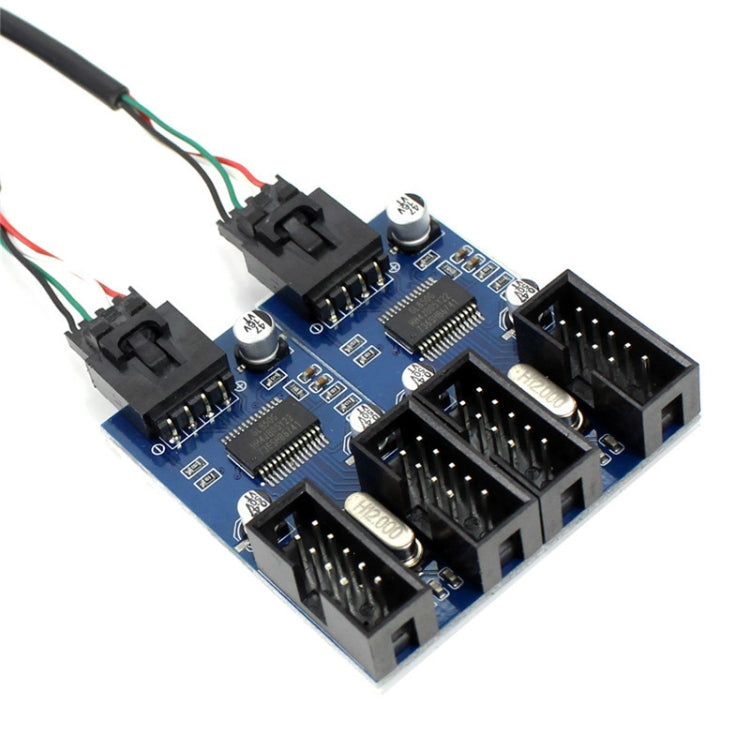 9 Pin USB接頭，1拖4擴展電纜卡倍增器