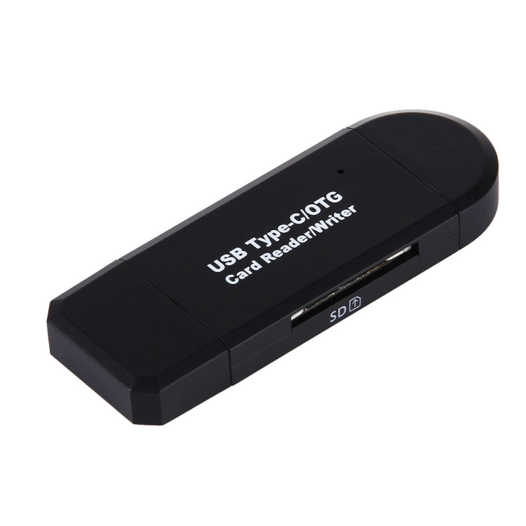 USB 3.1 Type-c 轉 USB + micro USB + SD / TF讀卡器 適配器 3合一