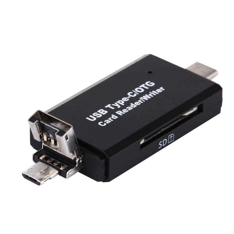 USB 3.1 Type-c 轉 USB + micro USB + SD / TF讀卡器 適配器 3合一