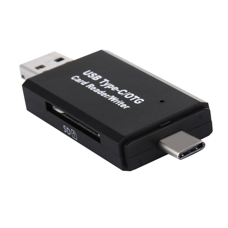 USB 3.1 Type-c 轉 USB + micro USB + SD / TF讀卡器 適配器 3合一