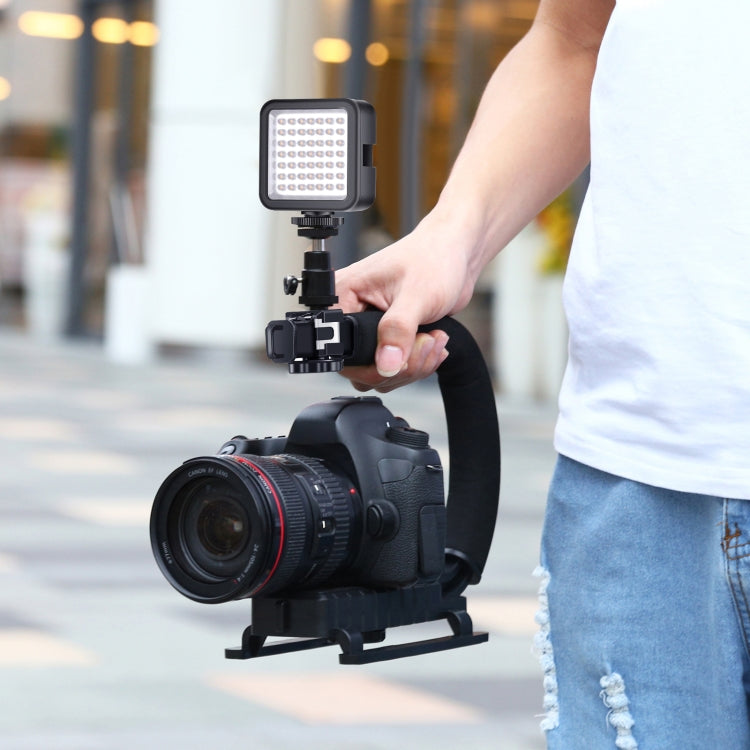 PULUZ   U/C型手提攝像穩定器支架套裝 PU3006+PU529補光燈