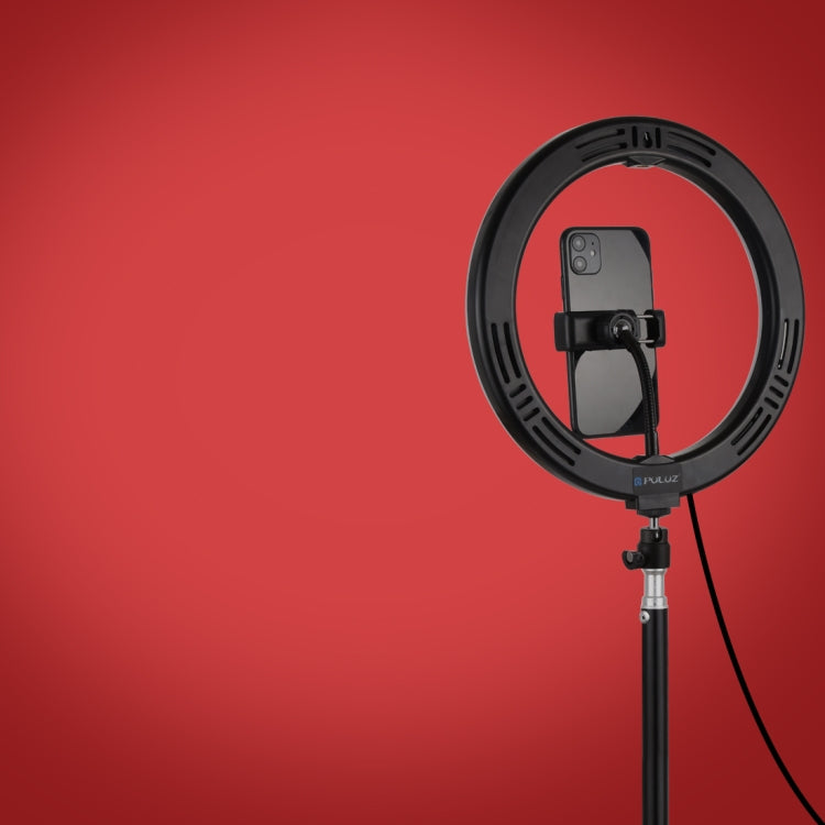 PULUZ  PU433B 26cm RGBW環形補光燈+1.1m三腳支架 直播套裝