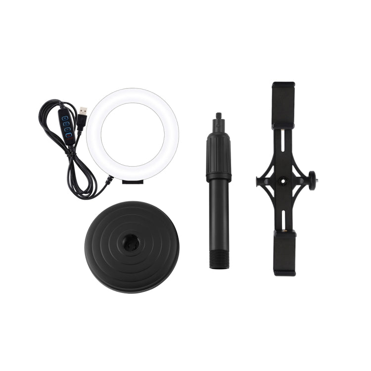 PULUZ PU391桌面支架環形補光燈套裝+ PU394多機位直播支架