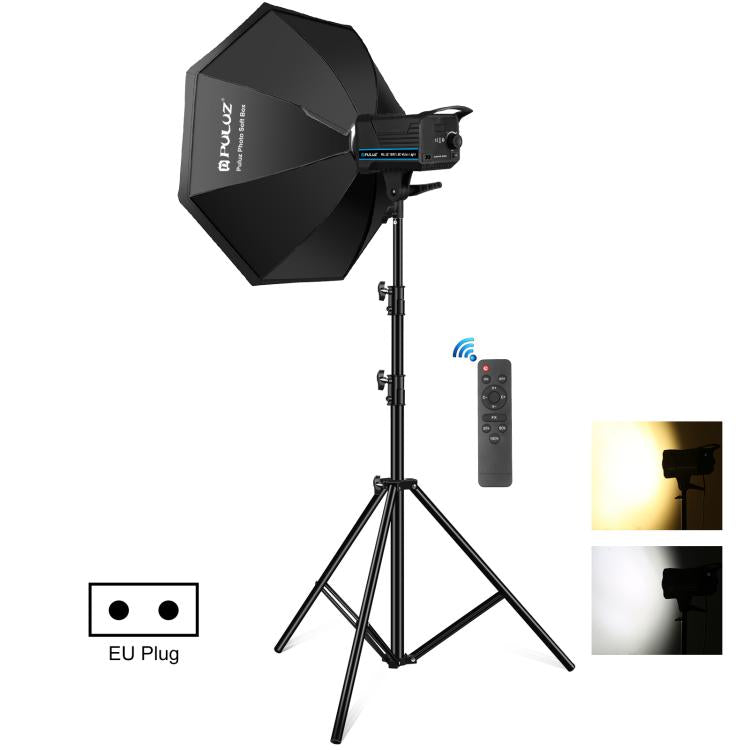 PULUZ 120W Photo Studio Strobe Flash Light Kit with Softbox Reflector & Tripod