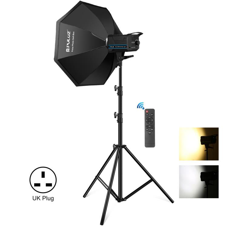 PULUZ 120W Photo Studio Strobe Flash Light Kit with Softbox Reflector & Tripod