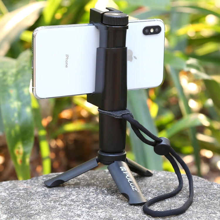PULUZ PU372+PU366塑料摺疊三腳架+ABS手持攝像穩定器