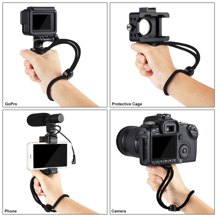 PULUZ PU372+PU366塑料摺疊三腳架+ABS手持攝像穩定器