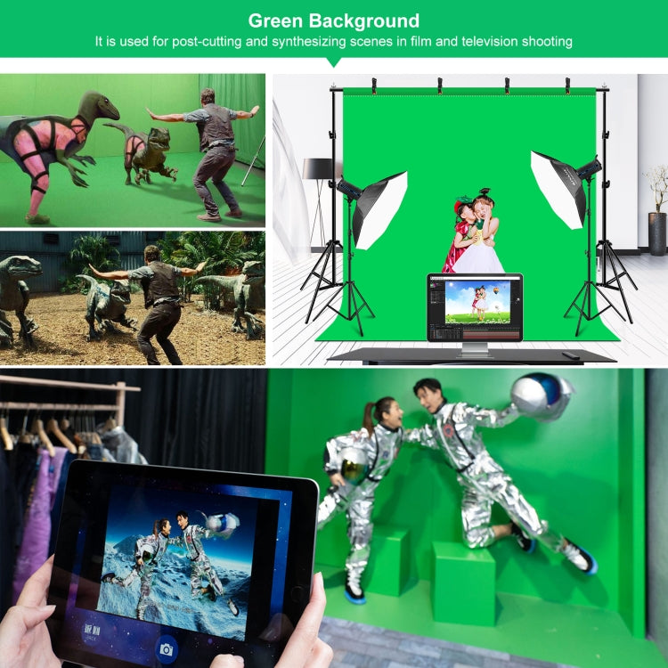 PULUZ 2x2m 背景架 橫杆攝影燈架拍照背景布攝影架 帶三張滌綸布背景