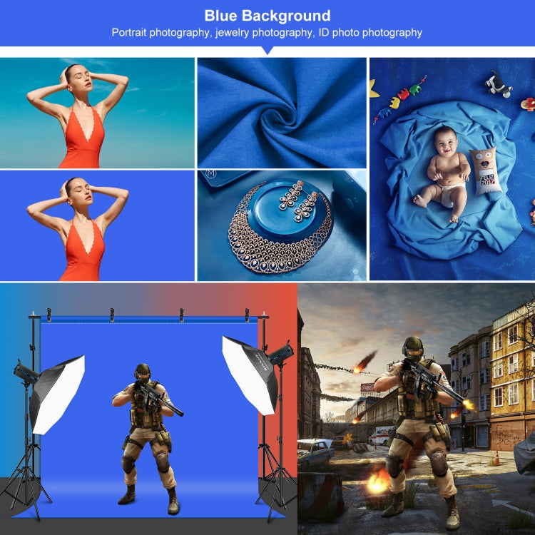 PULUZ 2.9x2m 背景架 橫杆攝影燈架拍照背景布攝影架 帶三張無紡布背景