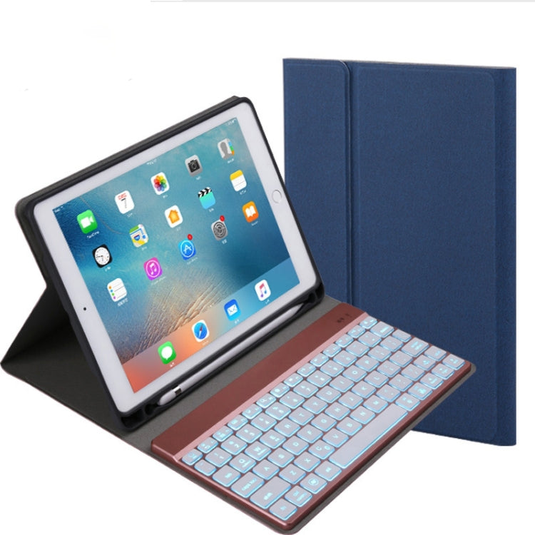 508A 可分離式藍牙平板鍵盤皮套 帶支架&七彩背光 適用於iPad Pro 9.7 inch, iPad Air, iPad Air 2, iPad 9.7 inch , iPad 9.7 inch