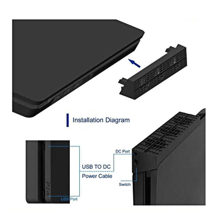DOBE TP4-819 Sony PS4 Slim 機身 風扇 , TP4-819
