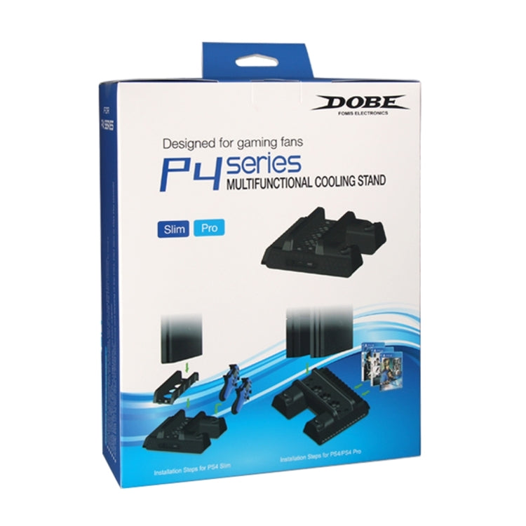 DOBE TP4-882 3合1 Sony PS4 / PS4 Pro / PS4 Slim 機身風扇+碟架+手柄充電底座 , For PS4 / PS4 Pro / PS4 Slim