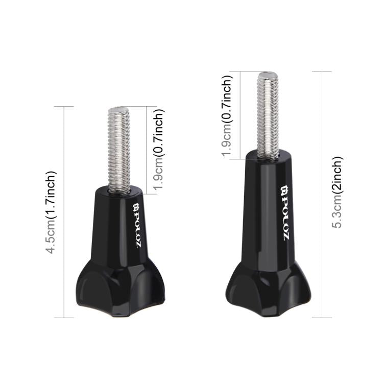 PULUZ Plastic Thumb Knob Standard Long Screw + Short ScrewGoPro, Insta360, DJI and Other Action Cameras