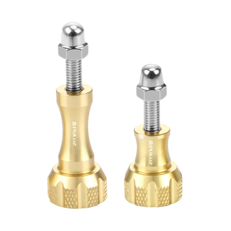 PULUZ CNC Aluminum Thumb Knob Stainless Bolt Nut Screw Set for GoPro, Insta360, DJI and Other Action Cameras