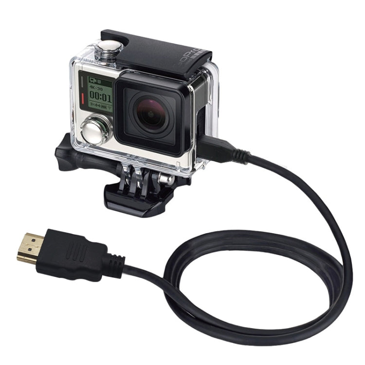 PULUZ 適用於GoPro Hero11 Black / HERO10 Black / HERO9 Black /8 Black /7 /6 /5 /4 /3+ /3、索尼、LG、松下、佳能、尼康、智能手機和相機 高清線HDMI線