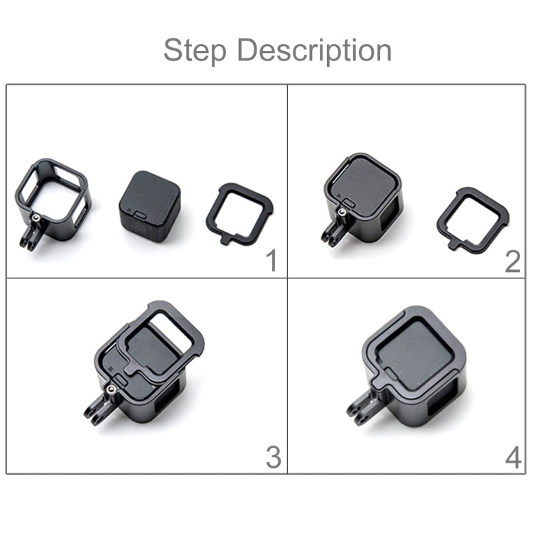 GoPro HERO5 Session /4 Session PULUZ 金屬保護套狗籠 帶保險框