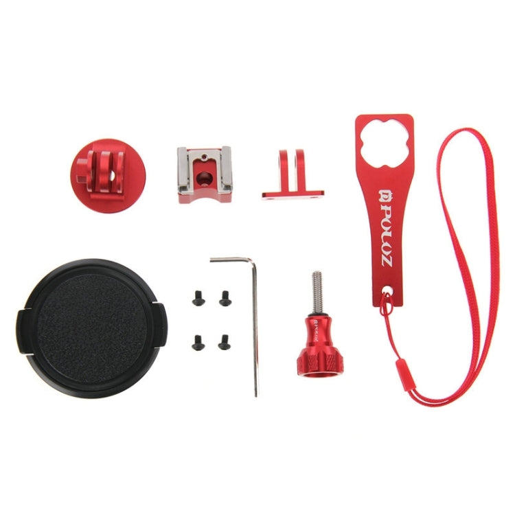 PULUZ  GoPro HERO4 Session /5 Session專用狗籠 金屬保護殼套裝 帶板手,螺絲, 鏡頭蓋