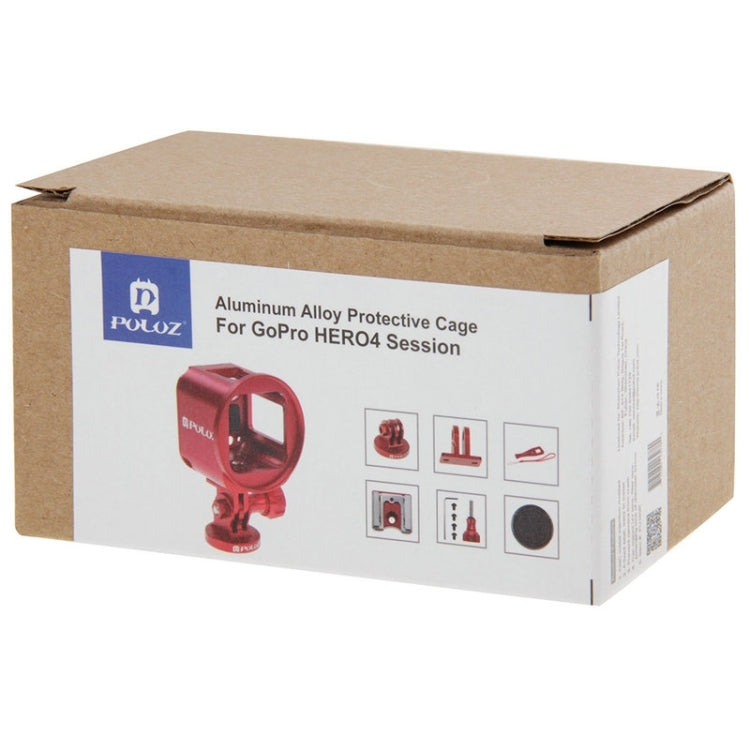 PULUZ  GoPro HERO4 Session /5 Session專用狗籠 金屬保護殼套裝 帶板手,螺絲, 鏡頭蓋