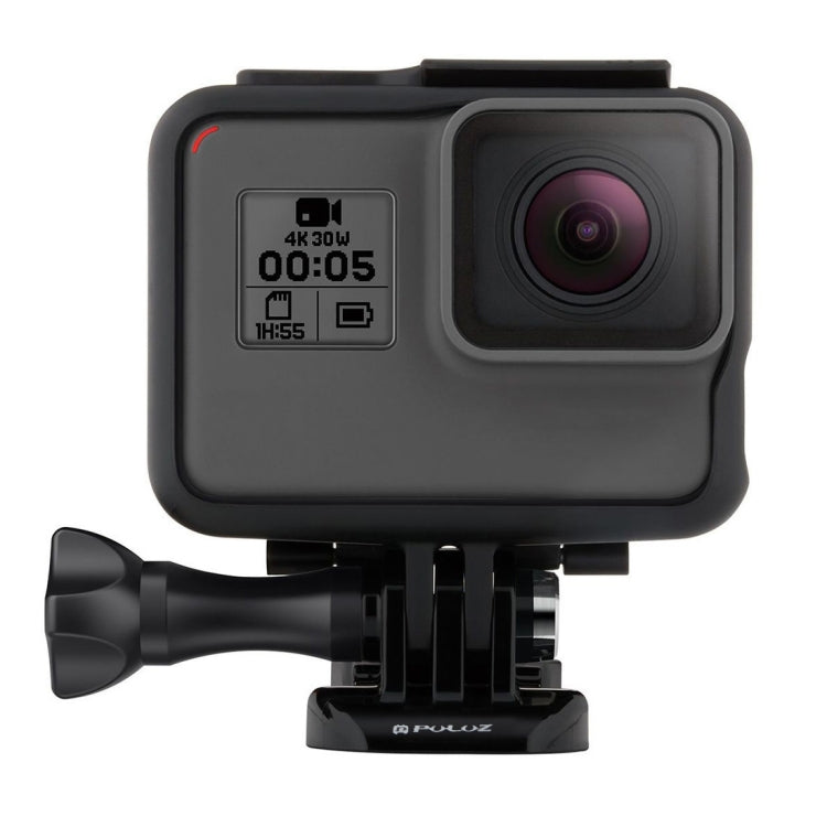 PULUZ 適用於GoPro HERO /7 Black /6 /5 ABS塑膠保護殼 狗籠 帶底座和長螺絲