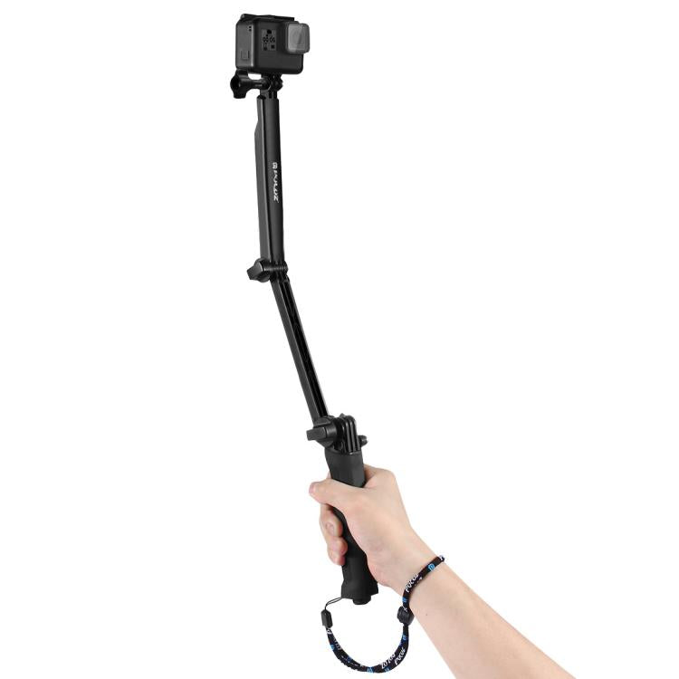 PULUZ 多功能 三腳架自拍桿 Length: 20-58cm 適用於GoPro, Insta360 ONE R, DJI Osmo Action和其他運動相機