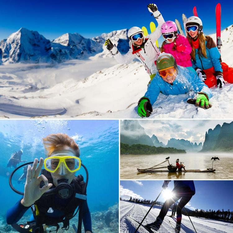 PULUZ A款 波浪膠鬆緊可調節頭帶 適用於GoPro, Insta360 ONE R, DJI Osmo Action和其他運動相機