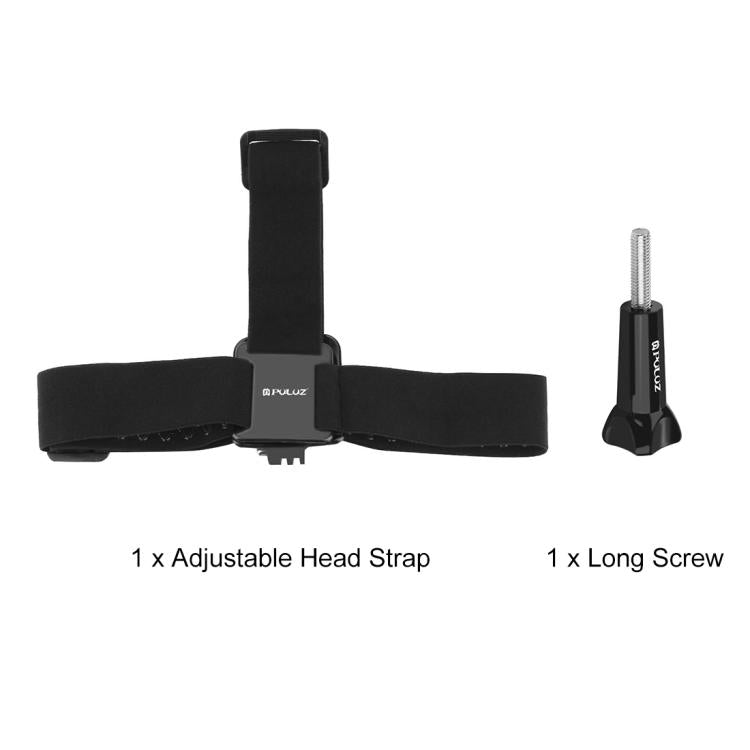 PULUZ A款 波浪膠鬆緊可調節頭帶 適用於GoPro, Insta360 ONE R, DJI Osmo Action和其他運動相機