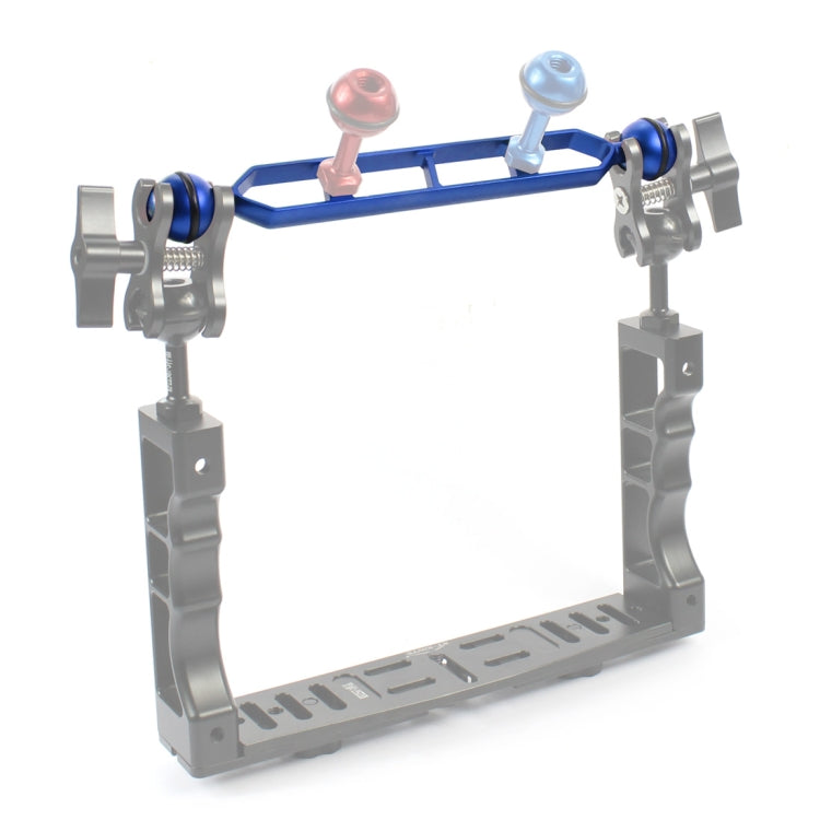 PULUZ CNC鋁合金超輕潜水補光燈臂 球頭燈臂 9英寸 球頭尺寸：25mm直徑