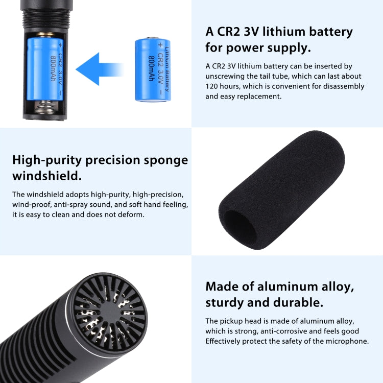 PULUZ  專業採訪麥克風 微電影拍攝麥克風