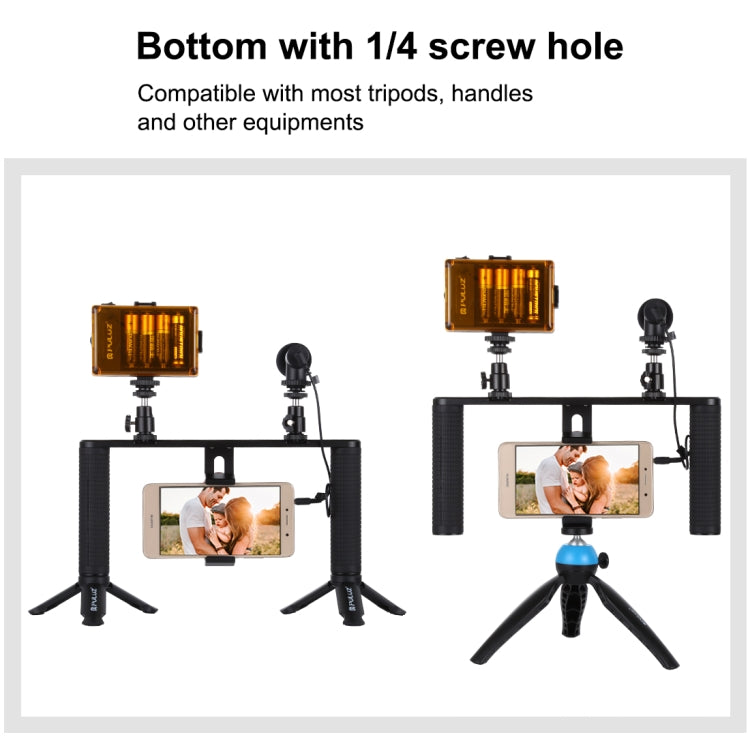 PULUZ 手機拍攝直播鋁合金跟拍穩定器 手機錄像視頻拍攝直播兔籠