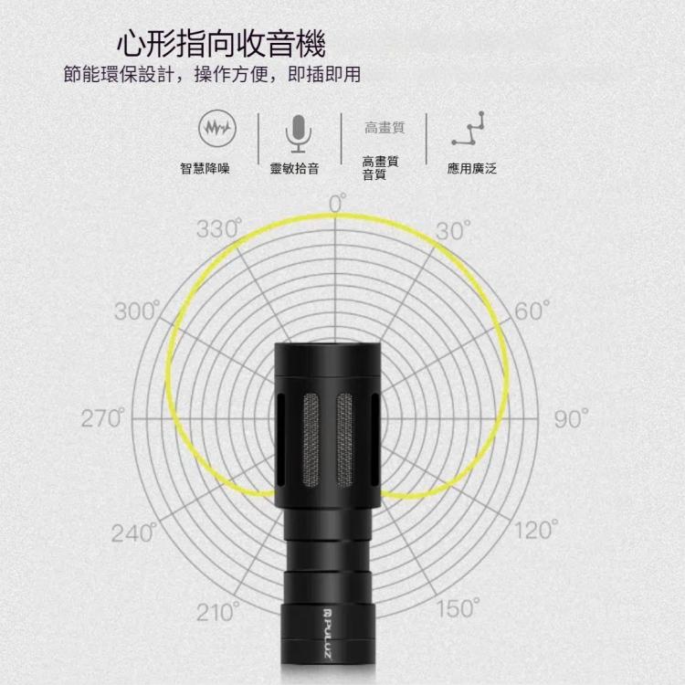 PULUZ  專業採訪麥克風 微電影拍攝麥克風