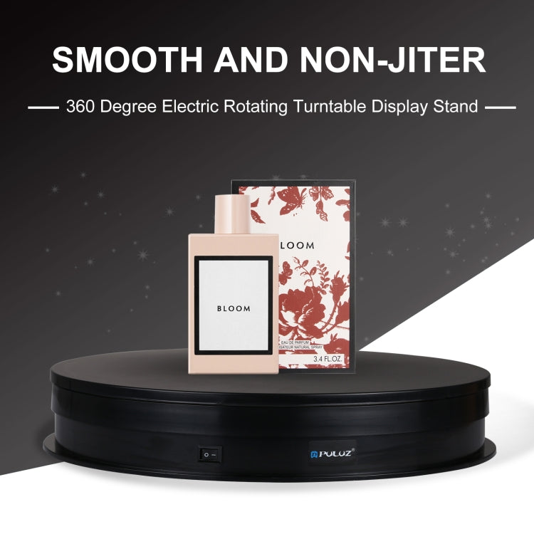 PULUZ 30cm USB Electric Rotating Turntable Display Stand Video Shooting Props Turntable for Photography, Load 10-20kg