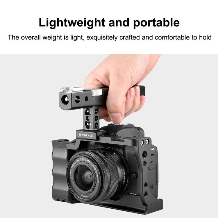 PULUZ  適用於佳能EOS M50兔籠  帶手柄 , For Canon EOS M50