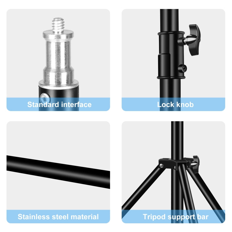 PULUZ 2.8m高背景支架, 攝影閃光燈架 舞檯燈架