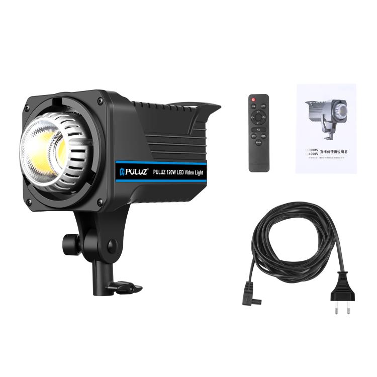 PULUZ 220V 120W Studio Video Light Dual Color Temperature Built-in Dissipate Heat System with Remote Control