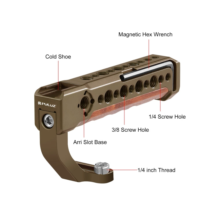 PULUZ 微單攝影相機上提手柄帶木提手
