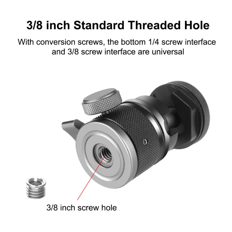 PULUZ 鋁合金迷你雲台攝影雲台