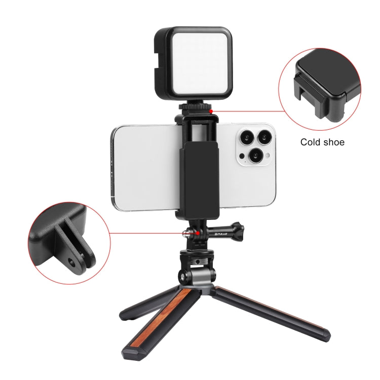 PULUZ  適用於GoPro HERO小蟻山狗運動相機自拍桿手機夾