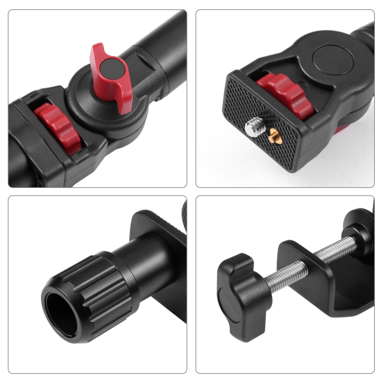 PULUZ C形夾桌面俯拍攝影攝像直播支架