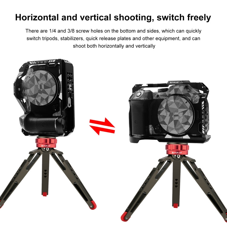 PULUZ 適用於佳能EOS R7相機鋁合金金屬兔籠