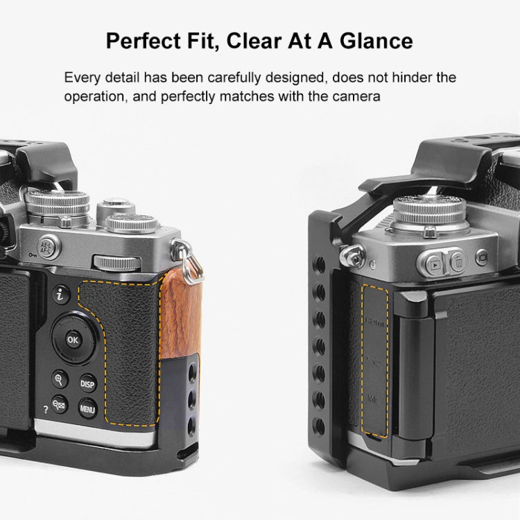 PULUZ 適用於尼康ZFC 木質手柄金屬兔籠