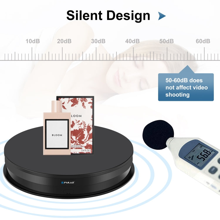 PULUZ 30cm  調速轉盤展示架拍攝道具轉盤 承重10-15kg 美規