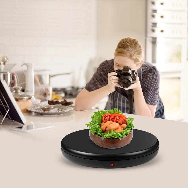 PULUZ 45cm  遙控調速電動轉盤展示架拍攝道具轉盤, 黑色,  承重100kg