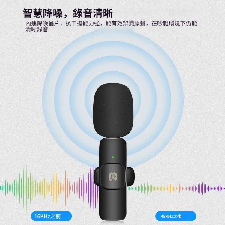 PULUZ 領夾式降噪混響無線麥克風  Type-C 接收器  一拖二無線麥克風