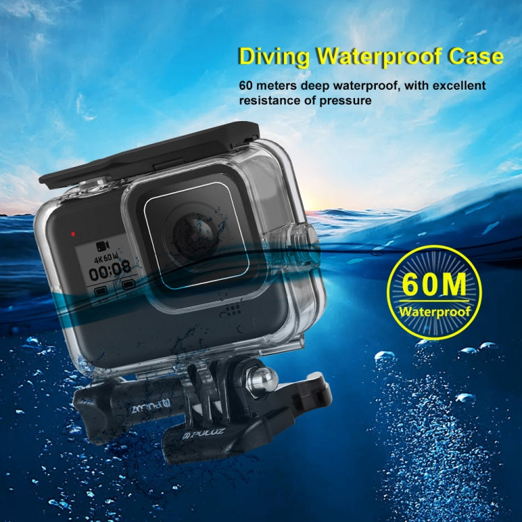 PULUZ  適用於GoPro HERO8 Black 相機潜水殼 防水殼 60米防水